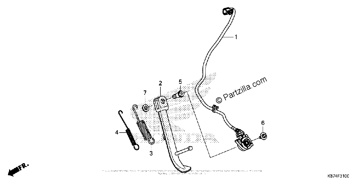 Diagrama de SIDE STAND