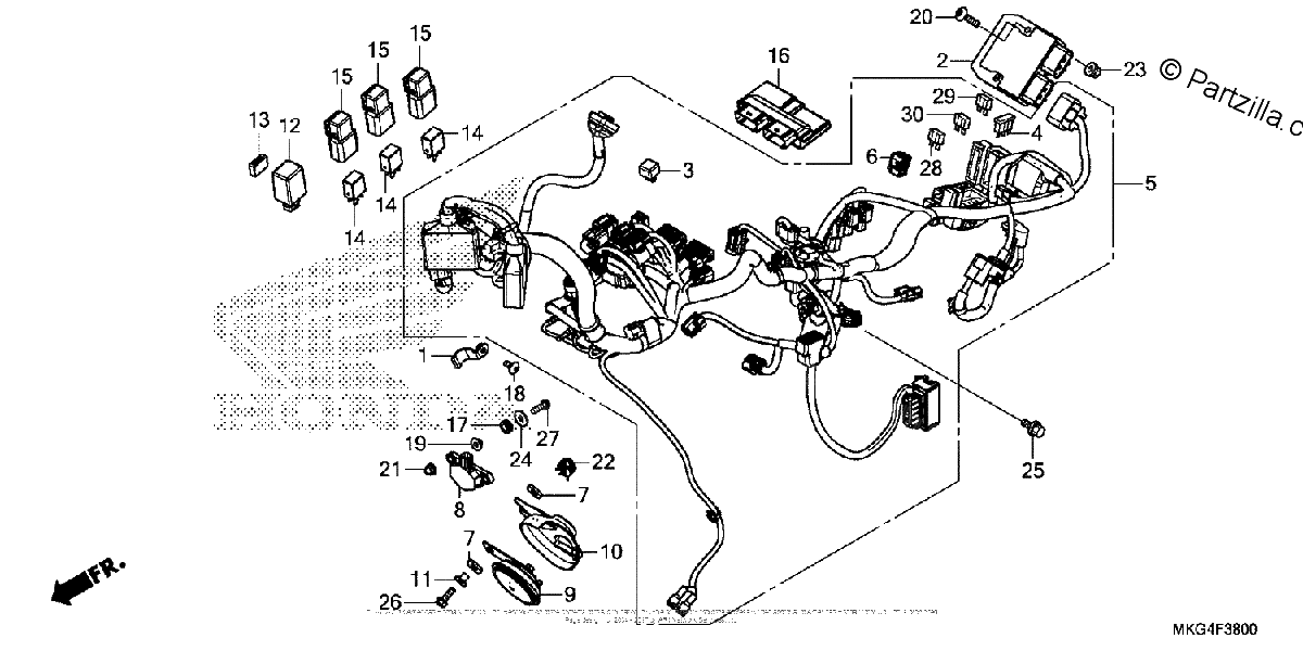Diagrama de WIRE HARNESS