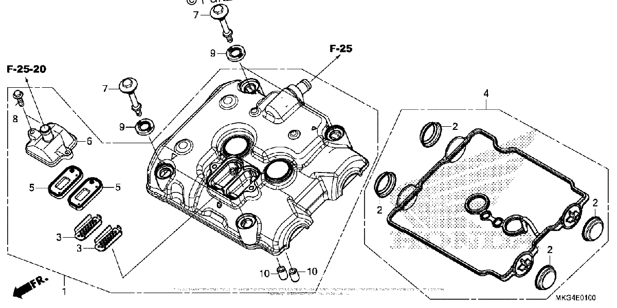 Diagrama de CYLINDER HEAD COVER