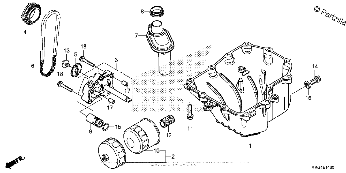 Diagrama de OIL PAN OIL PUMP