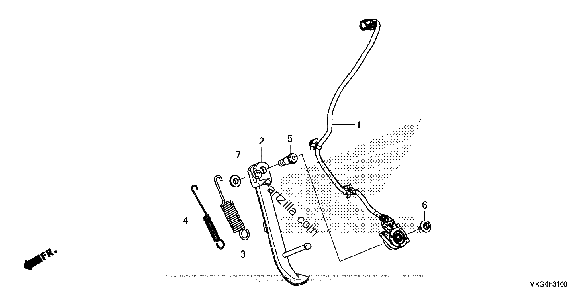 Diagrama de SIDE STAND
