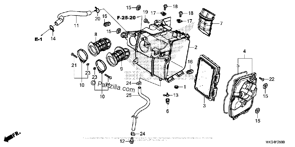 Diagrama de AIR CLEANER