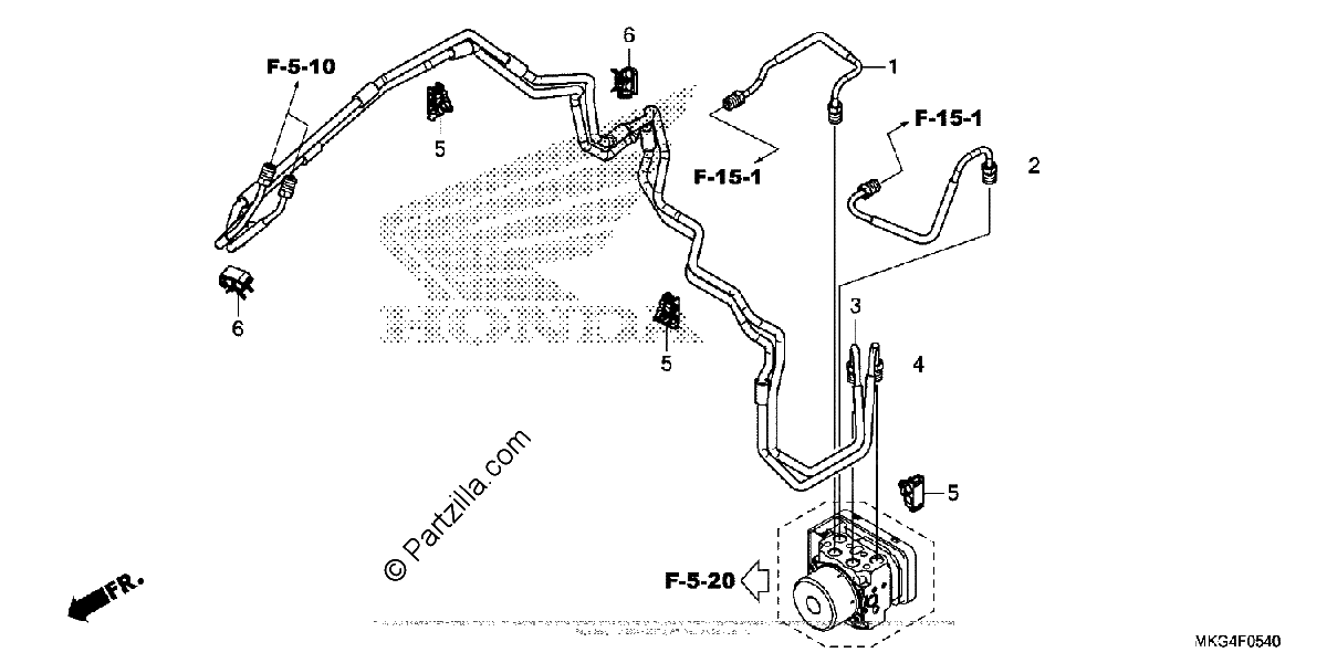 Diagrama de BRAKE PIPE