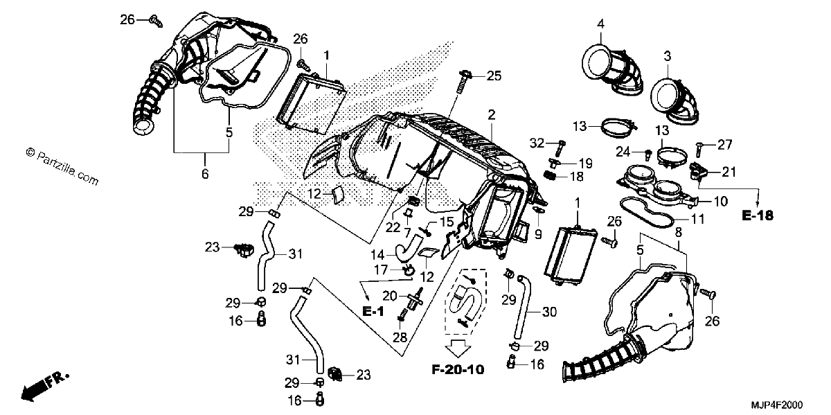 Diagrama de AIR CLEANER