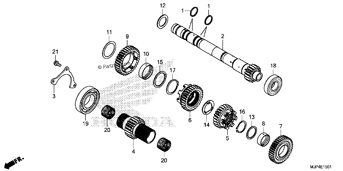 Diagrama de TRANSMISSION MAINSHAFT 2