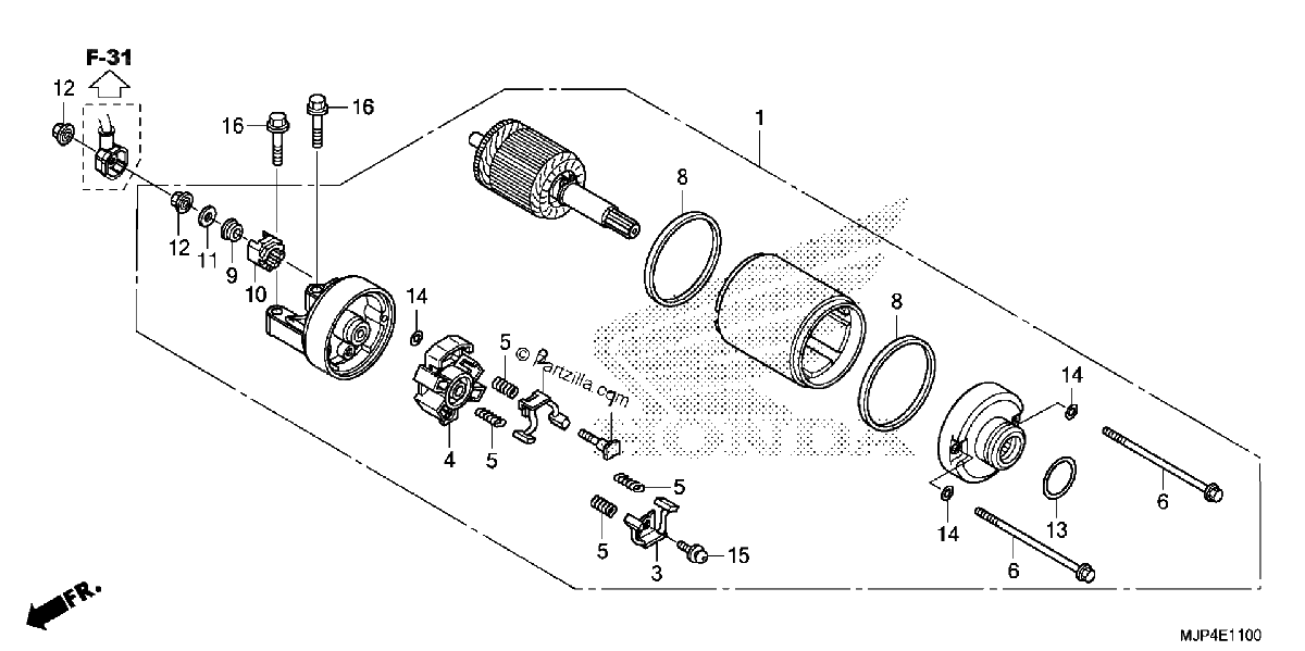 Diagrama de STARTER MOTOR
