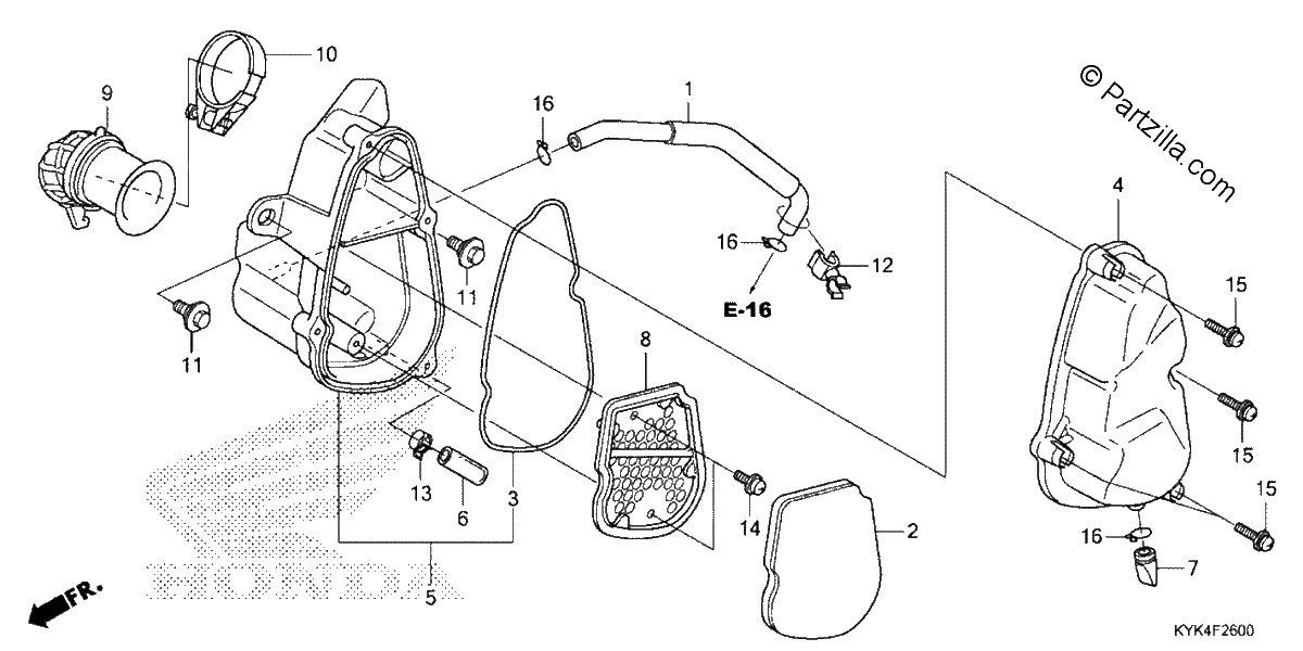 Diagrama de AIR CLEANER