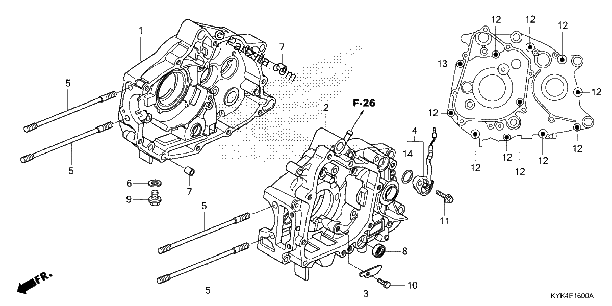 Diagrama de CRANKCASE