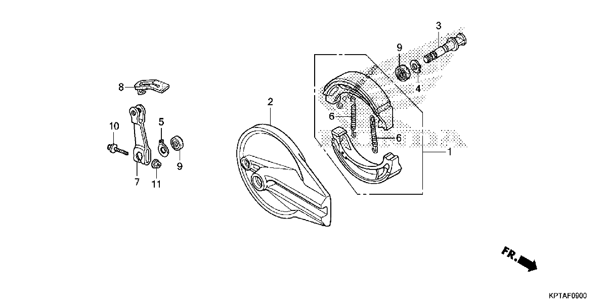 Diagrama de REAR BRAKE PANEL