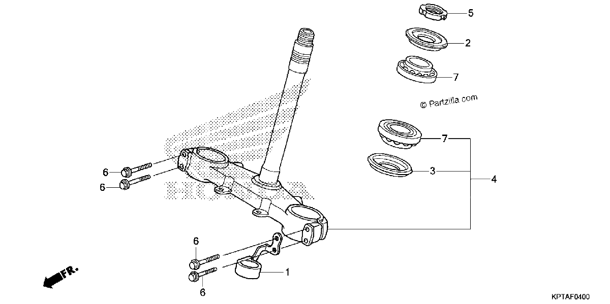 Diagrama de STEERING STEM