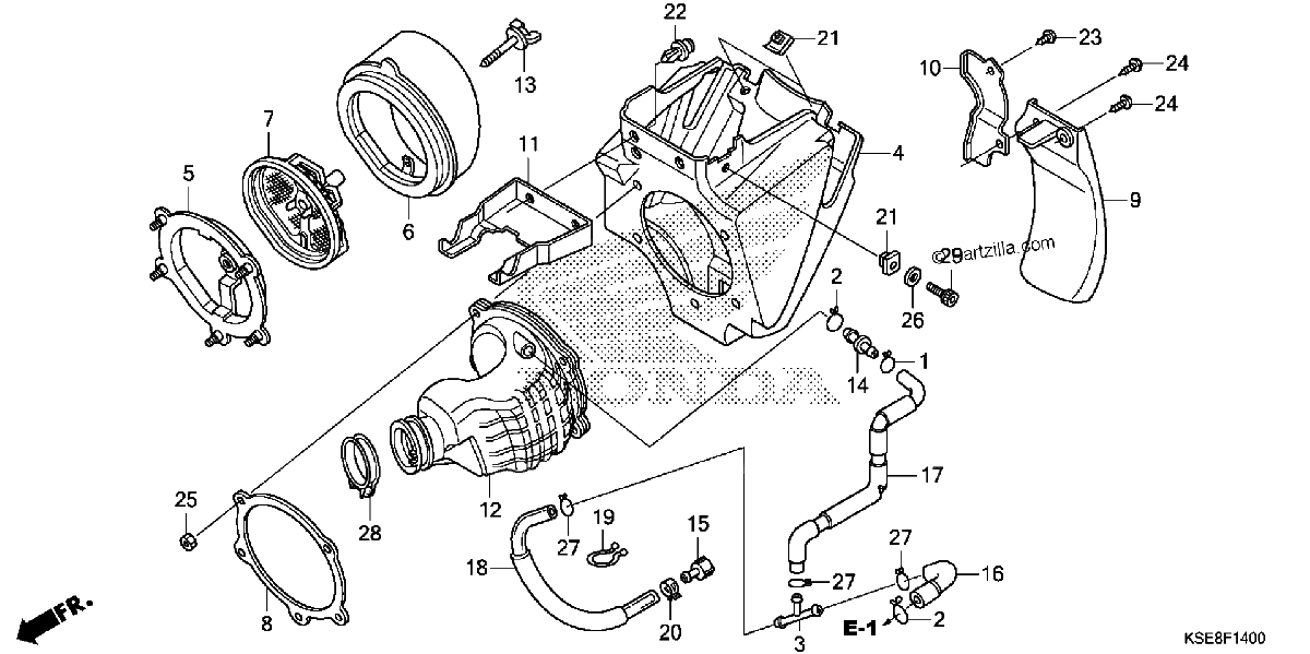 Diagrama de AIR CLEANER