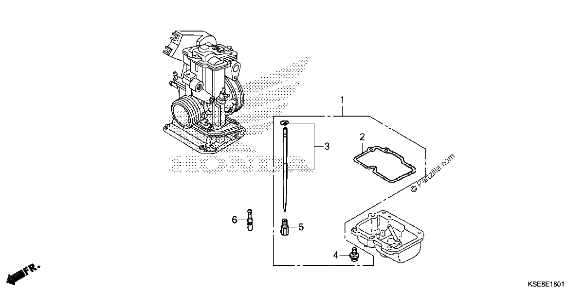Diagrama de CARBURETOR OPTIONAL KIT