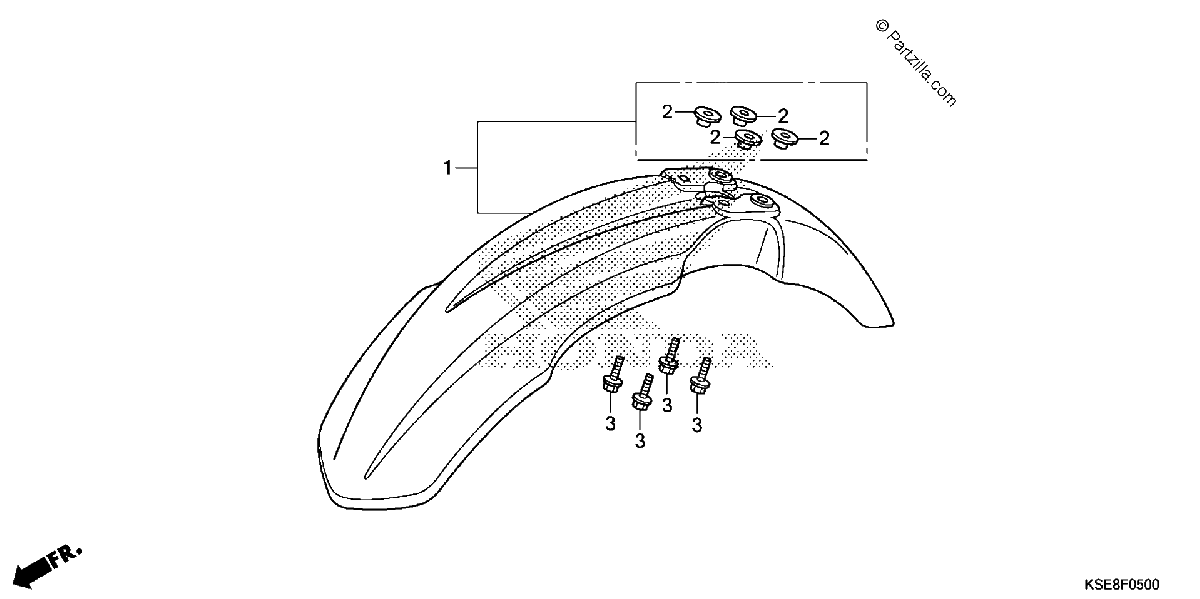 Diagrama de FRONT FENDER