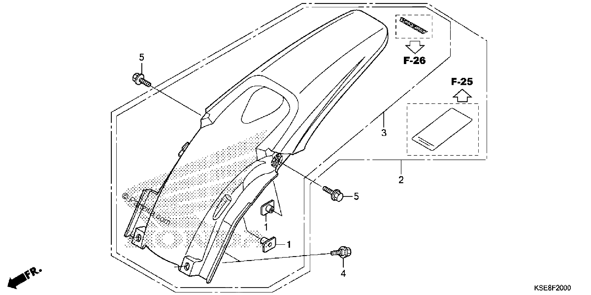Diagrama de REAR FENDER