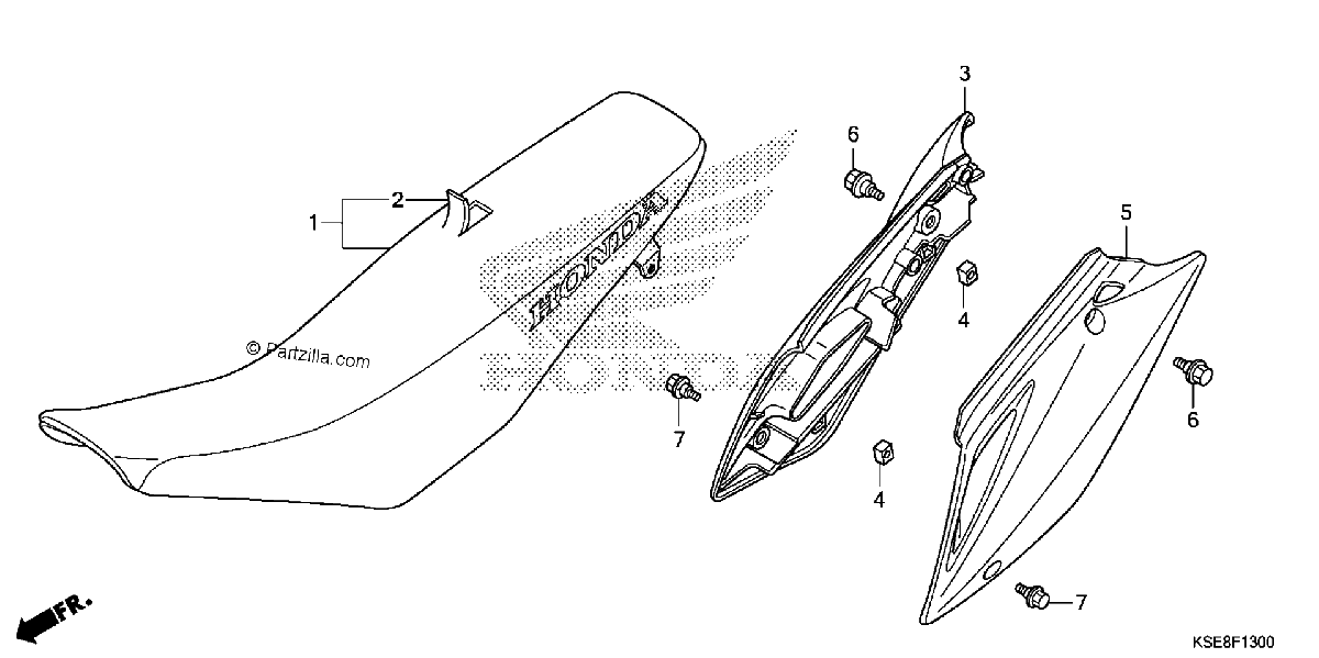 Diagrama de SEAT SIDE COVER