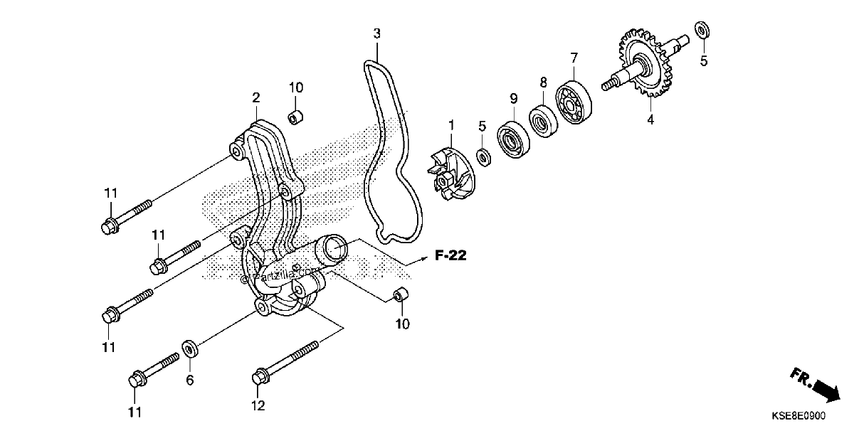 Diagrama de WATER PUMP
