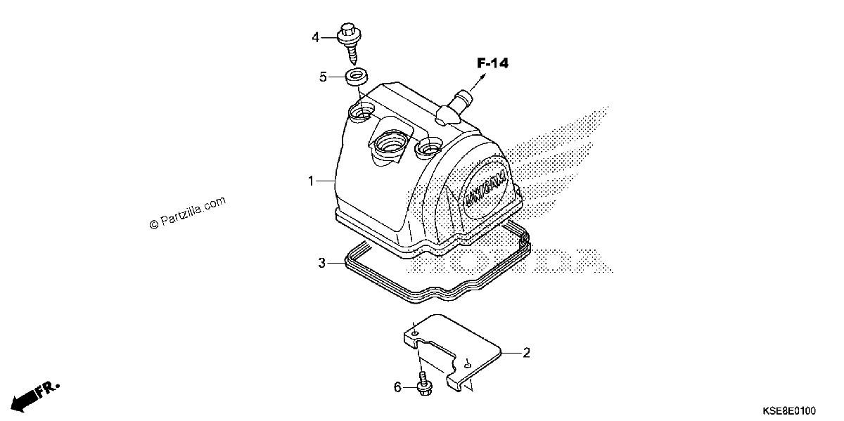 Diagrama de CYLINDER HEAD COVER