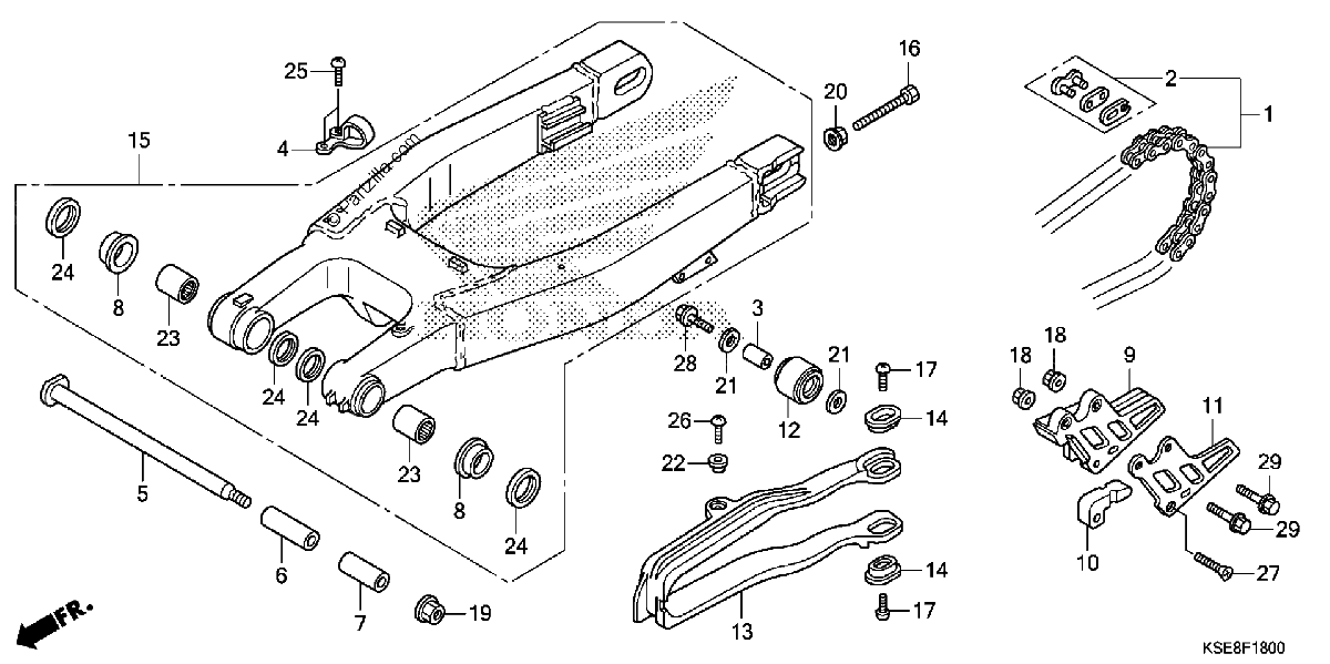Diagrama de SWINGARM