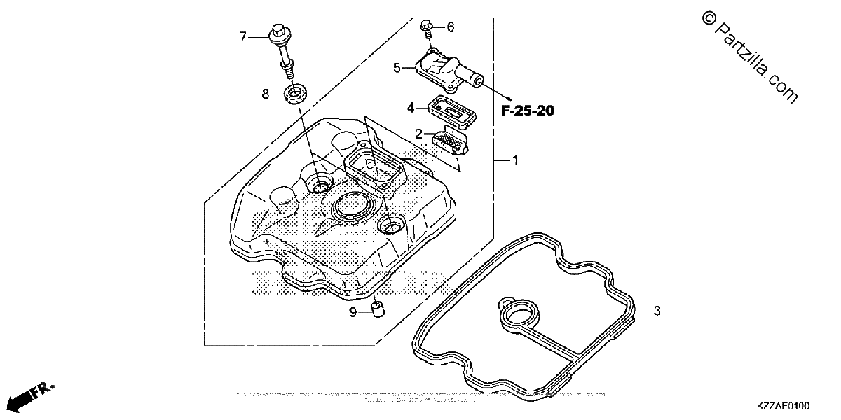 Diagrama de CYLINDER HEAD COVER