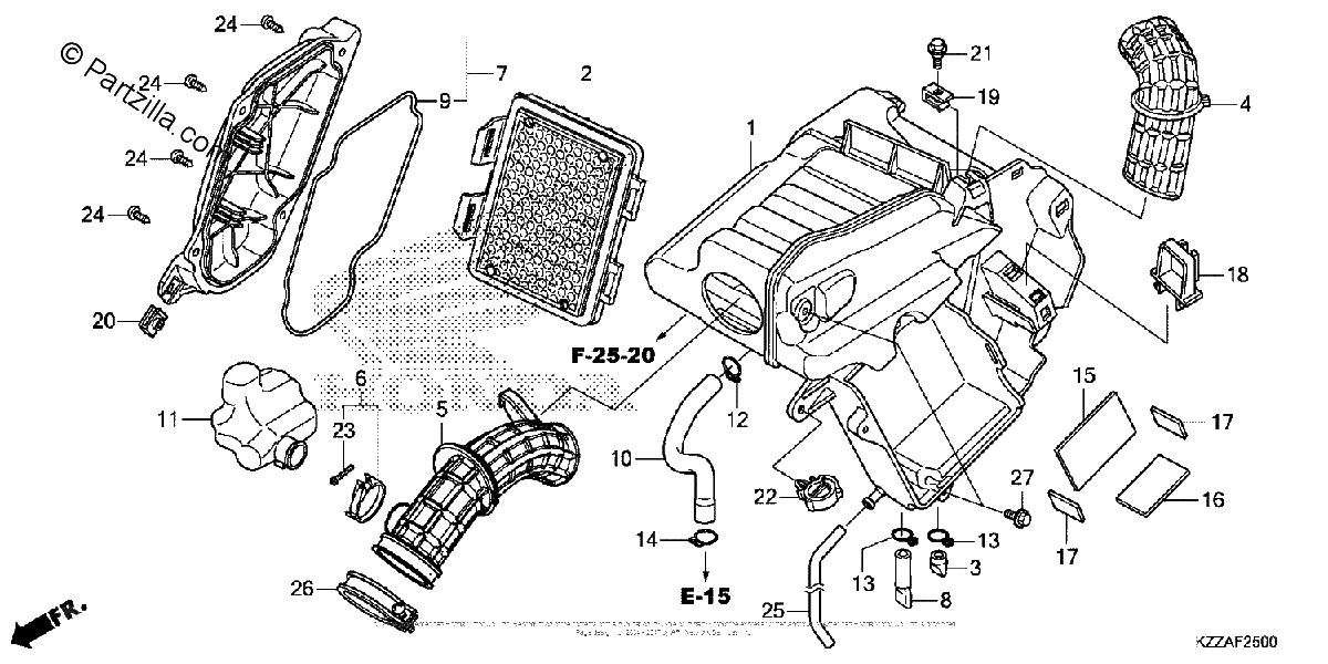 Diagrama de AIR CLEANER