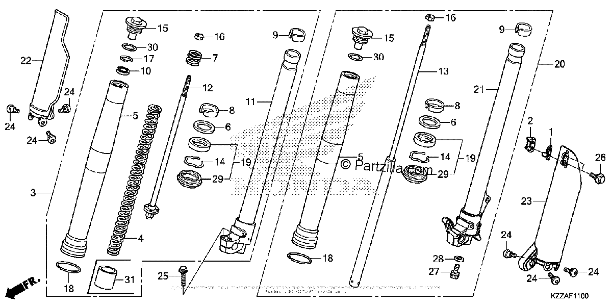 Diagrama de FRONT FORK