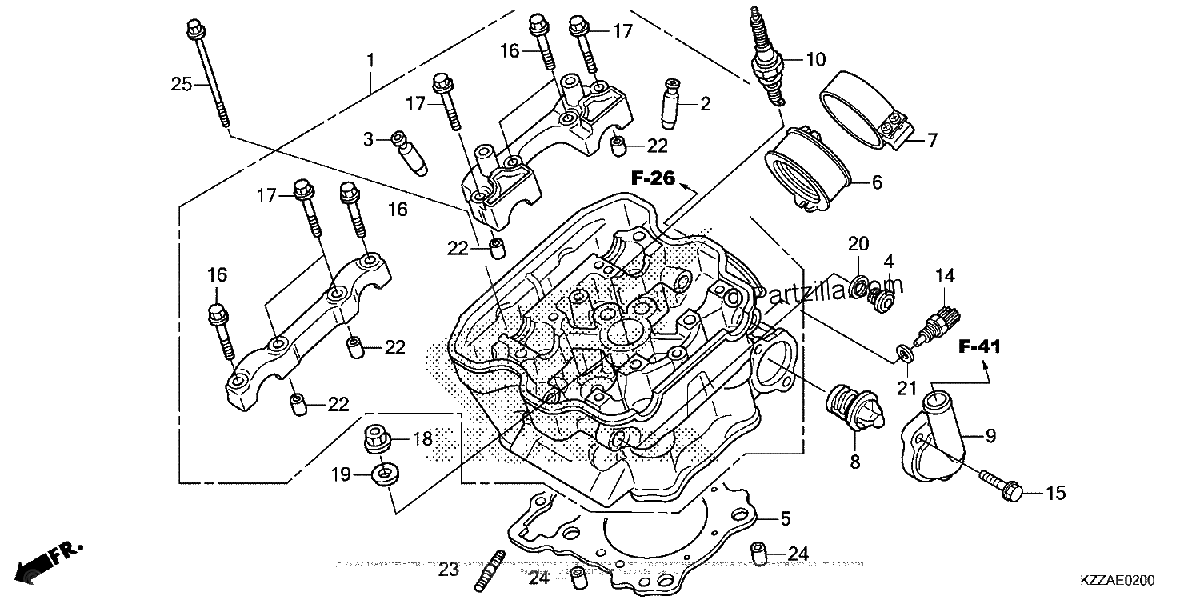 Diagrama de CYLINDER HEAD