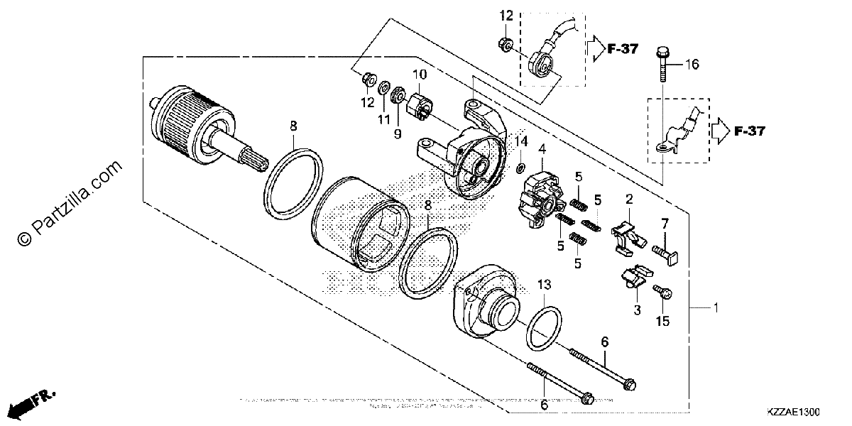 Diagrama de STARTER MOTOR