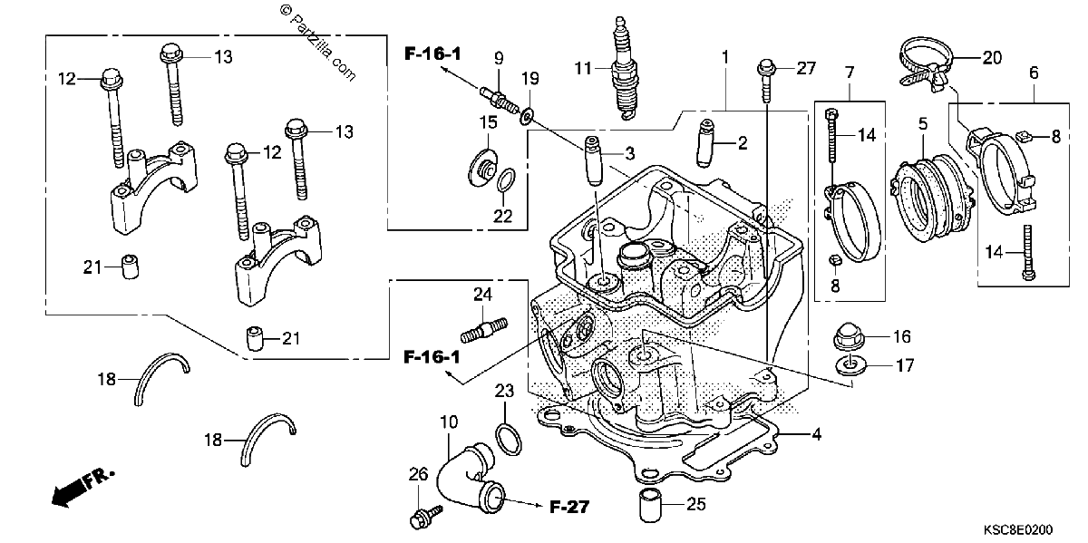 Diagrama de CYLINDER HEAD