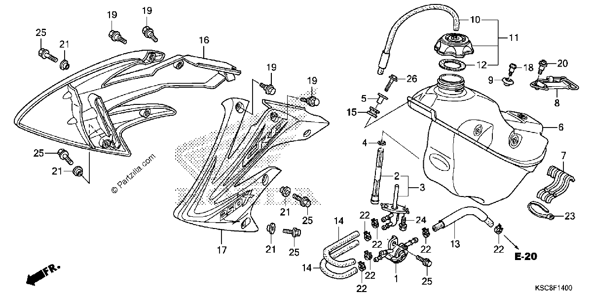 Diagrama de FUEL TANK