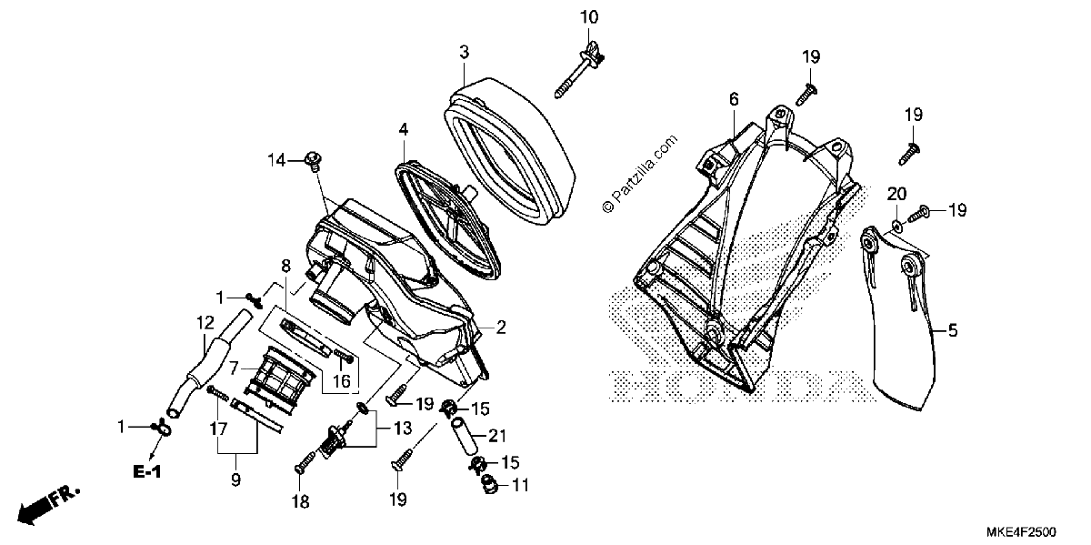 Diagrama de AIR CLEANER