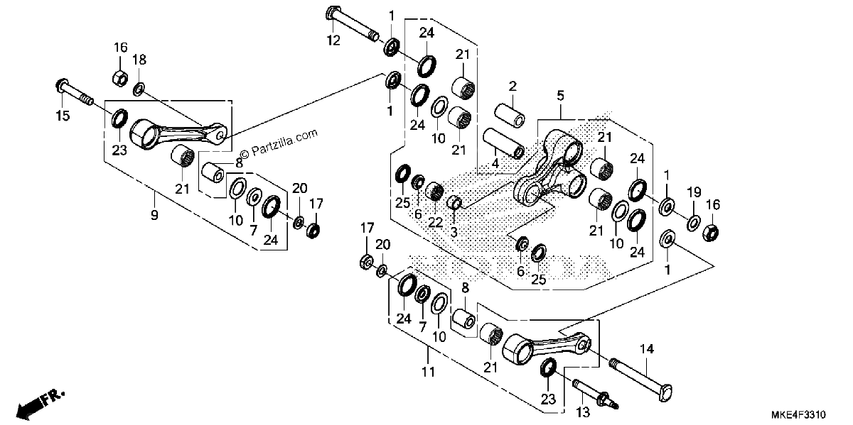 Diagrama de CUSHION ARM