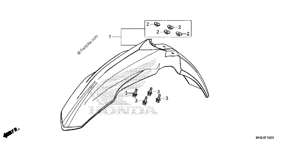 Diagrama de FRONT FENDER