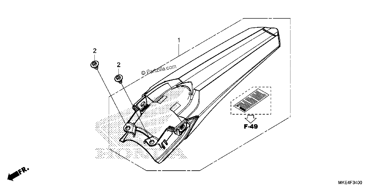 Diagrama de REAR FENDER