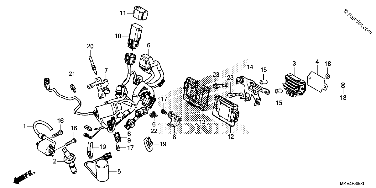 Diagrama de WIRE HARNESS