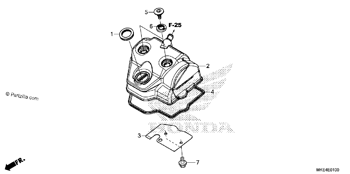 Diagrama de CYLINDER HEAD COVER