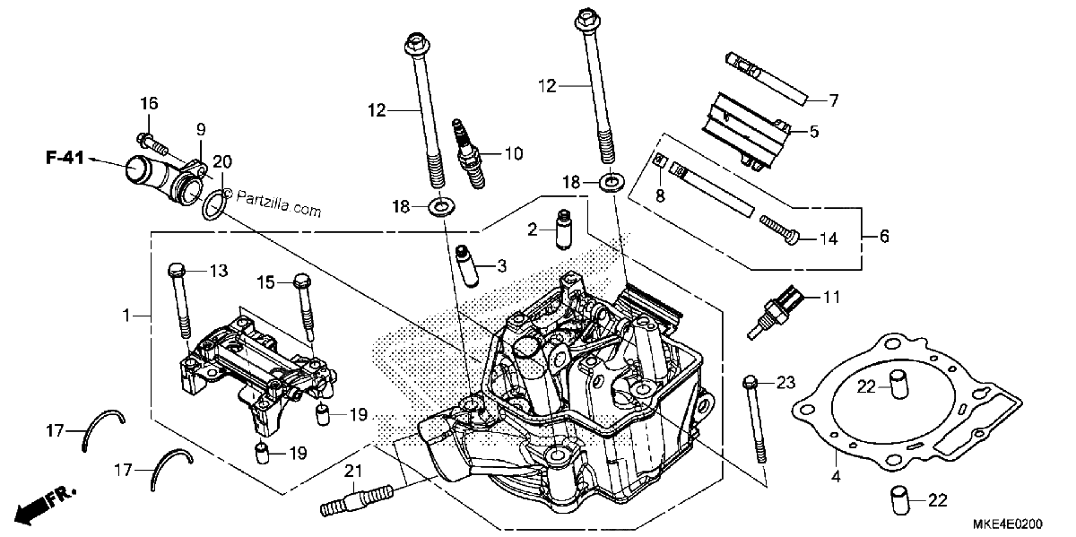 Diagrama de CYLINDER HEAD