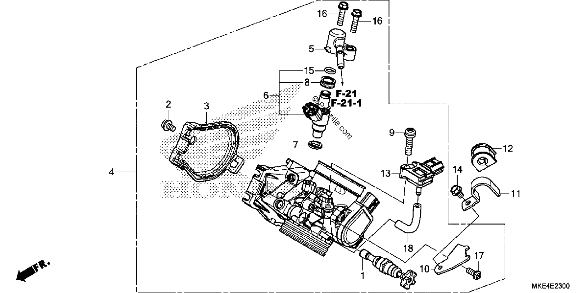 Diagrama de THROTTLE BODY