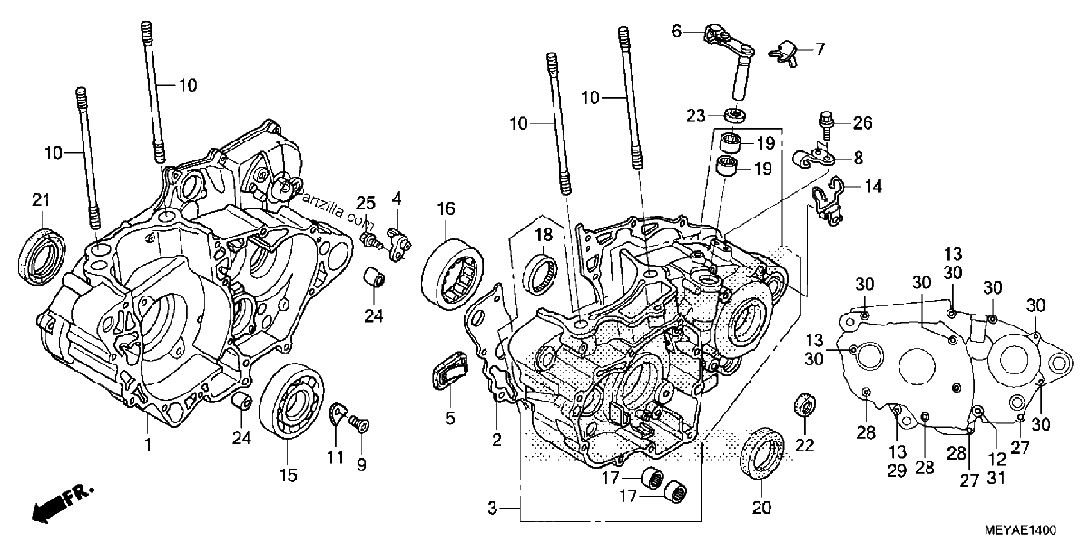 Diagrama de CRANKCASE
