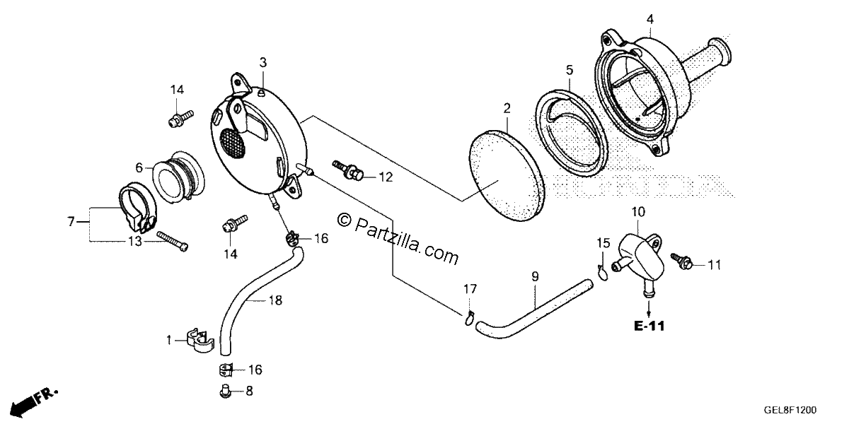 Diagrama de AIR CLEANER