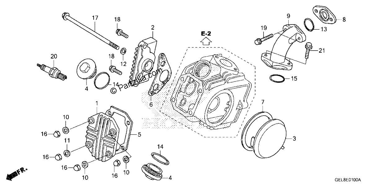 Diagrama de CYLINDER HEAD COVER