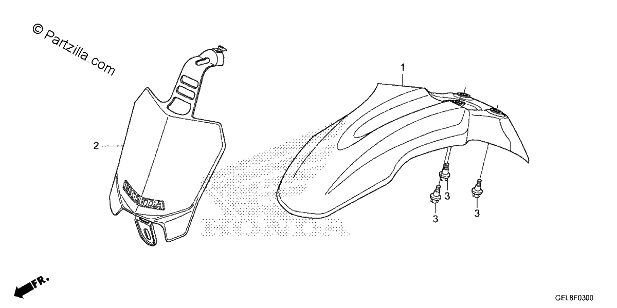 Diagrama de FRONT FENDER