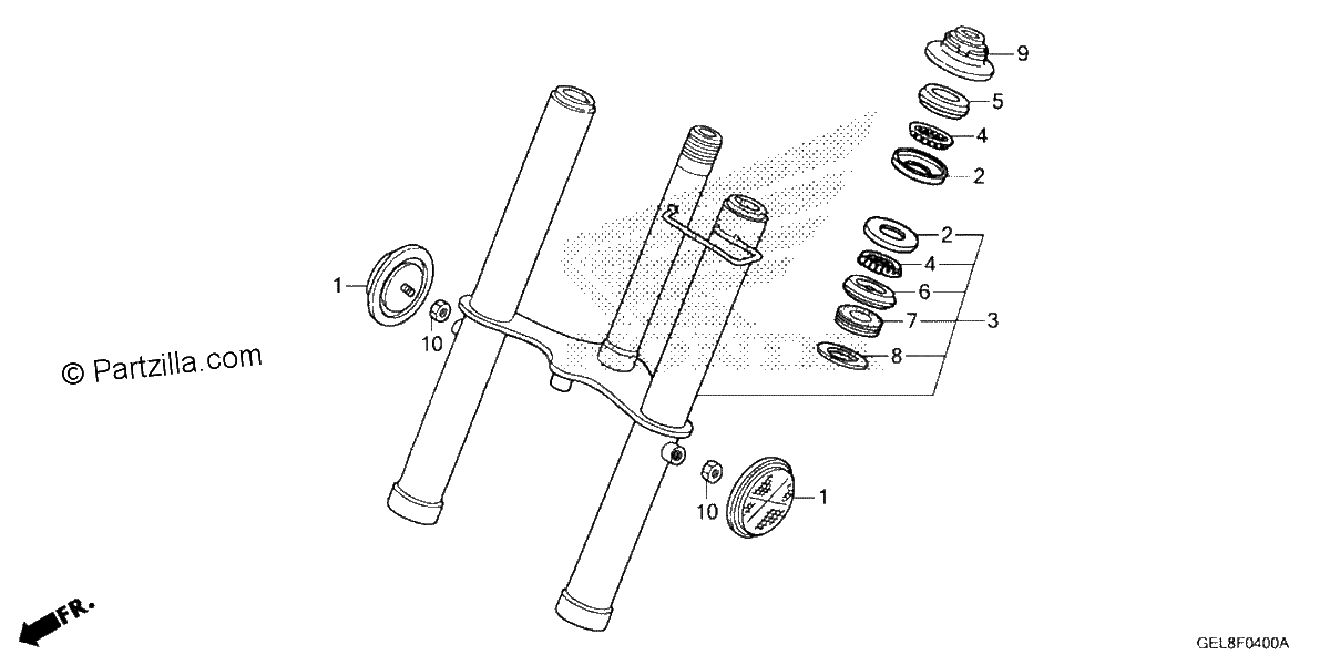 Diagrama de FRONT FORK