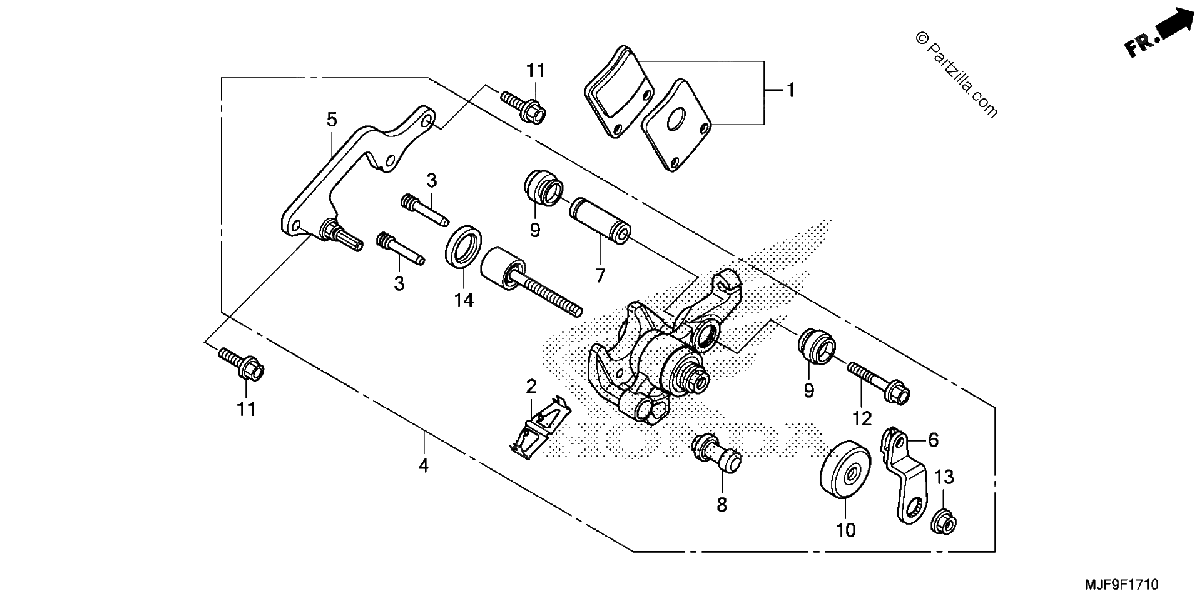 Diagrama de PARKING BRAKE CALIPER