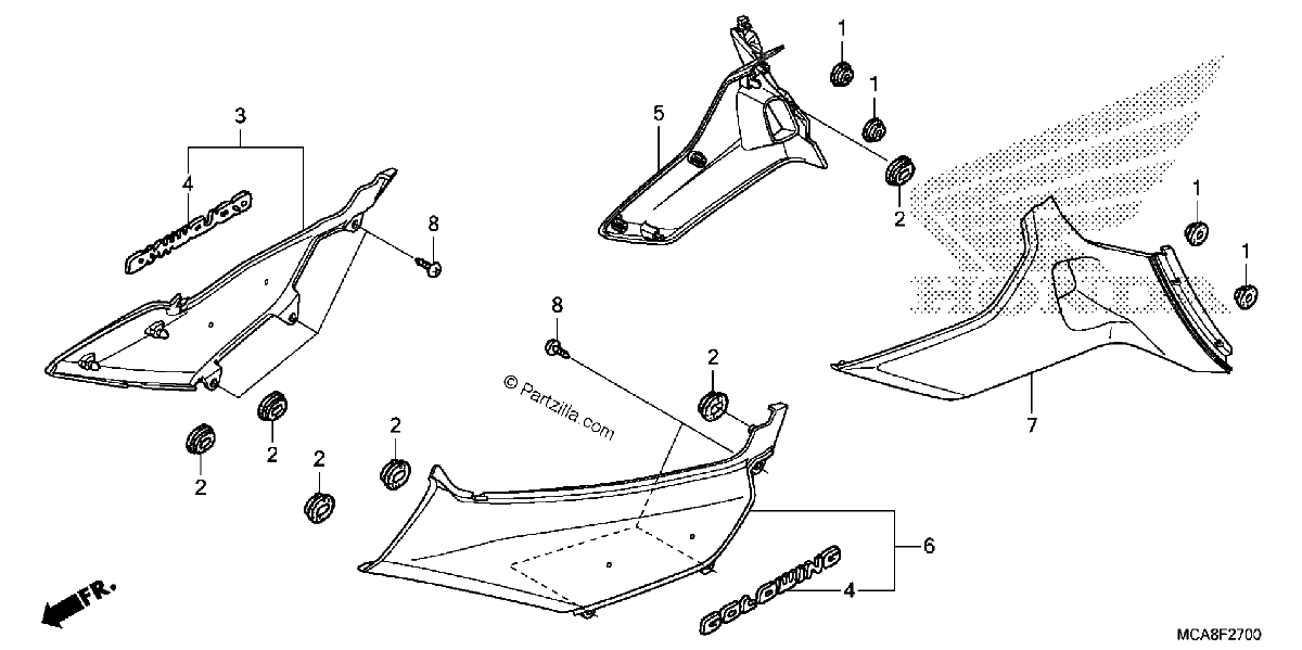 Diagrama de SIDE COVER