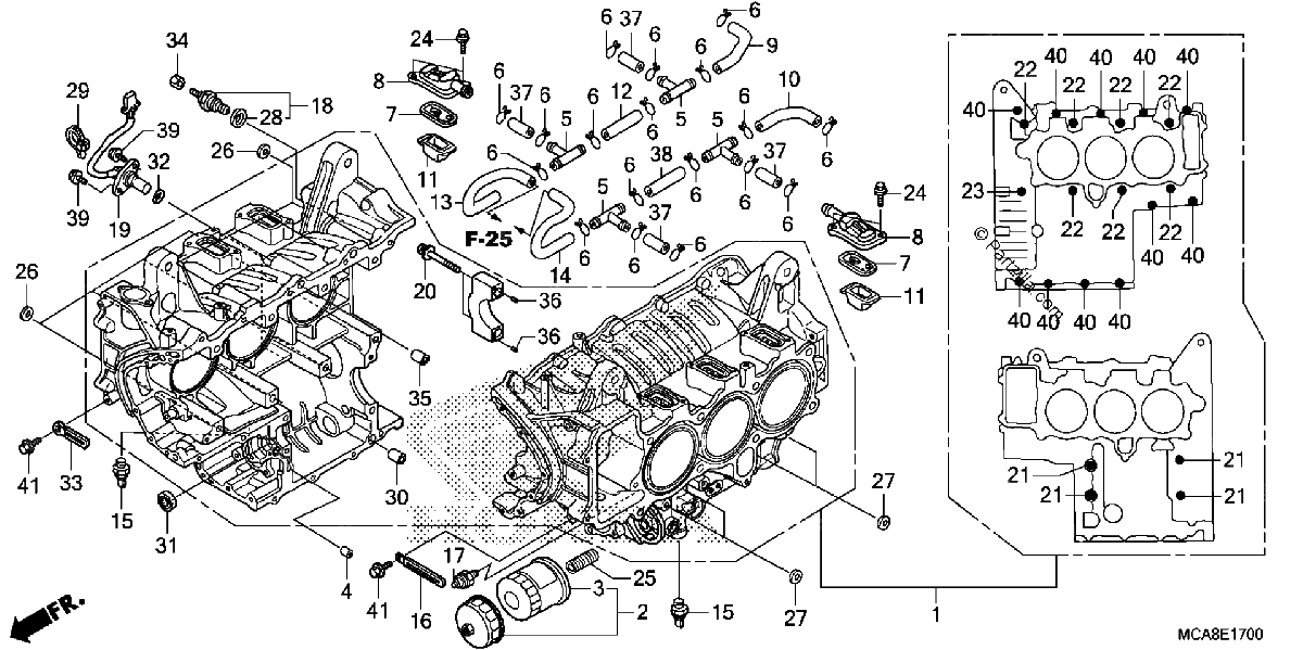 Diagrama de CYLINDER BLOCK