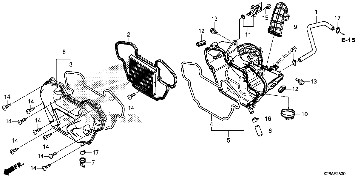 Diagrama de AIR CLEANER