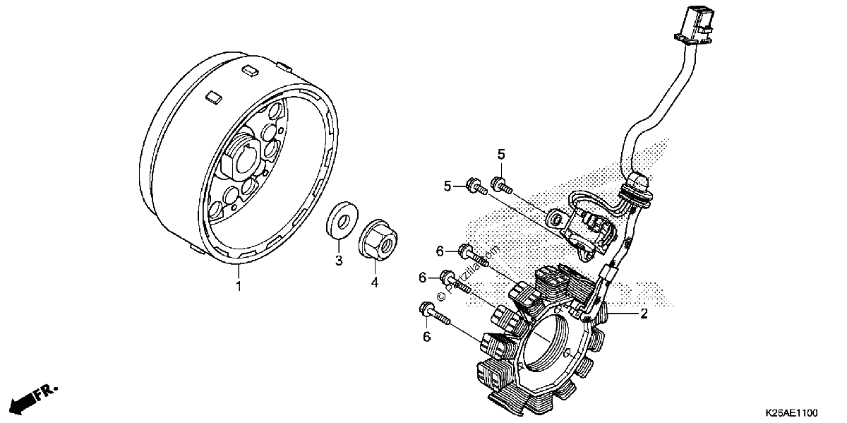 Diagrama de ALTERNATOR FLYWHEEL