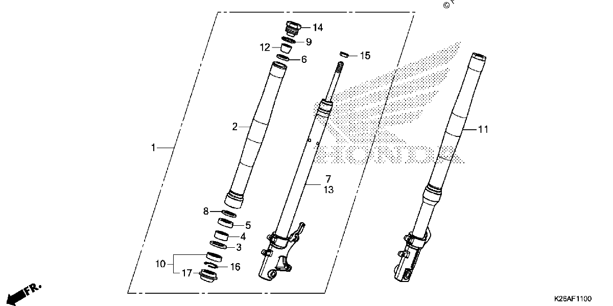 Diagrama de FRONT FORK