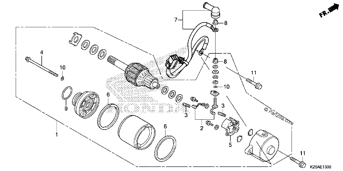 Diagrama de STARTER MOTOR