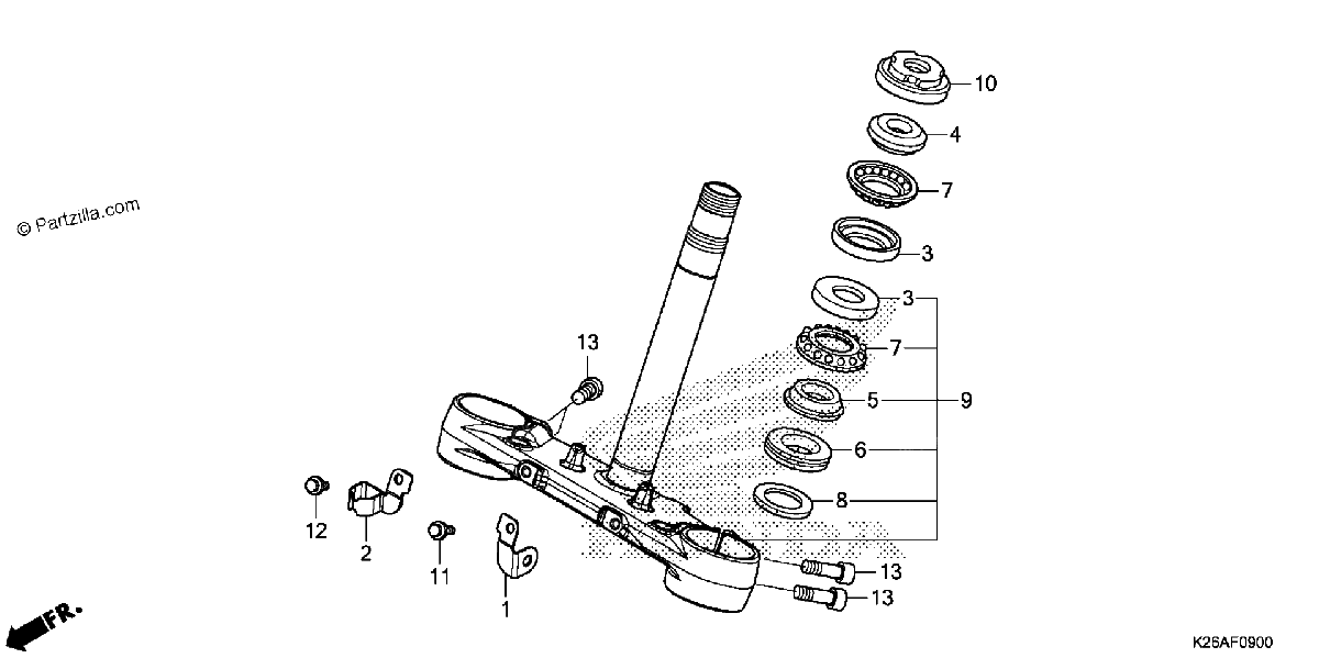 Diagrama de STEERING STEM